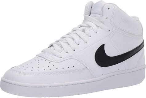 Nike Men S Court Vision Mid Sneaker White Blackwhite Regular Us Walmart Com