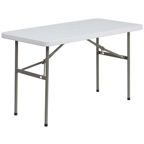 4825 White Rectangular Outdoor Furniture Patio Folding Table