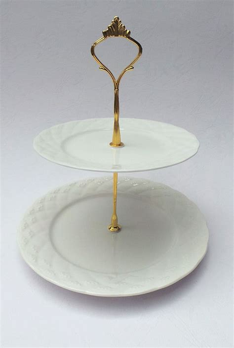 White Collection Of 2 Tier Cake Stand For Sale And For Rent Cake