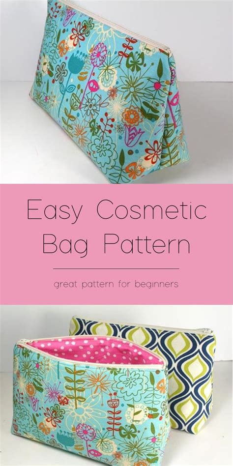 Easy Cosmetics Bag Pattern So Sew Easy Cosmetic Bag Pattern Diy