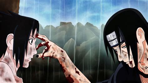 Naruto What Does That Pat On The Forehead Between Itachi And Sasuke
