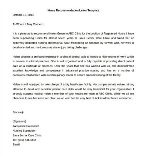 A coworker, supervisor, even a patient. 30+ Recommendation Letter Templates - PDF, DOC | Free ...