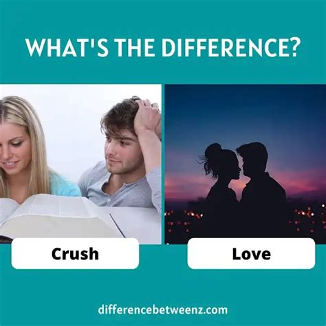Difference Between Crush And Love Difference Betweenz