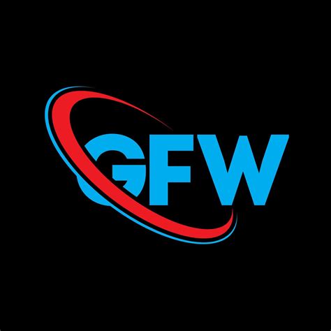 logotipo gf carta gf design de logotipo de carta gfw iniciais gfw logotipo ligado com círculo