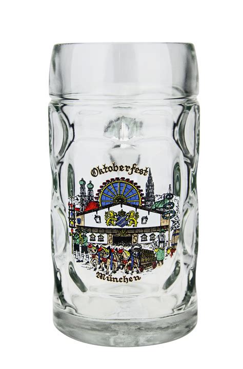 Custom Engraved Oktoberfest Munich Dimpled Oktoberfest Glass Beer Mug 0 5 Liter