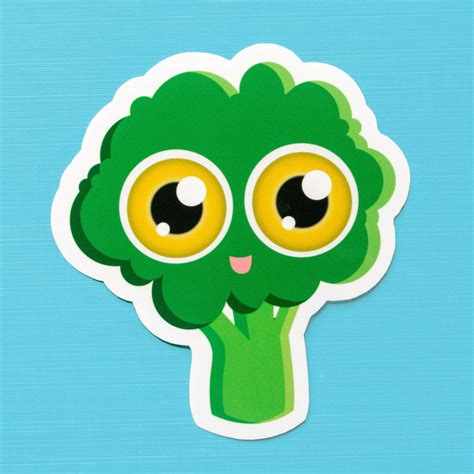 Cute Vegan And Vegetarian Stickers Eat Your Veggies Etsy