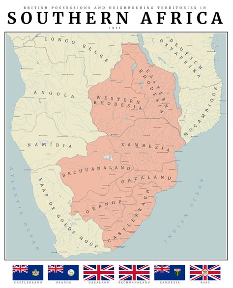 British Possessions In Southern Africa In 1911 Imaginarymaps Fantasy