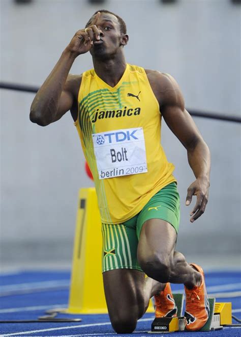 The 100m world record record has improved over time as track surfaces and running shoe design has improved, as well as the positive impact of advanced training methods and sports science research. IAAF World Champs - Usain Bolt | Sport24