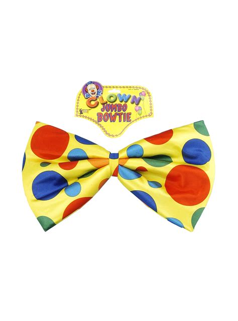 Jumbo Foam Clown Circus Bowtie Polka Dot Adult Costume Accessory Tie