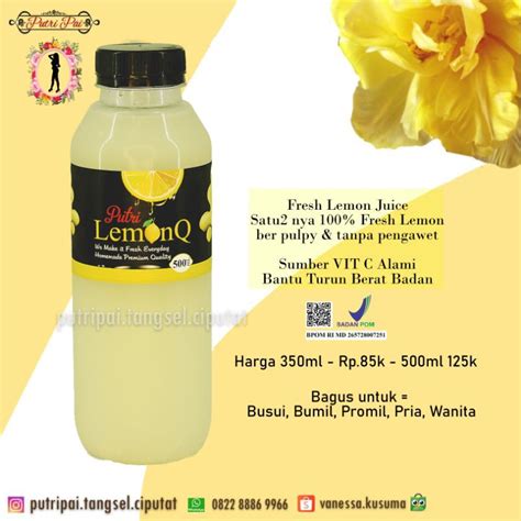 Jual Putri Pai Lemonq 500 Ml Satuan Shopee Indonesia