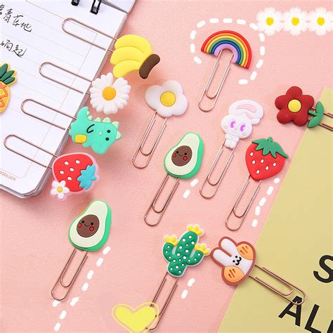 Mohamm Cute Paper Clips Funny Paperclips Bookmarks Planner Clips For