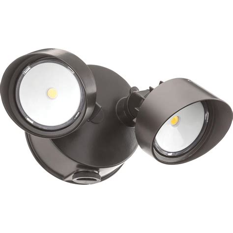 Lithonia Lighting Bronze Outdoor Integrated Led Round Wall