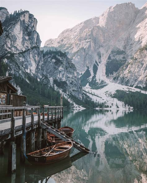 Lago Di Braies Dolomites Italy