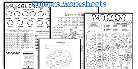 Colors Worksheets Free Worksheets For Teaching Colors Games4esl