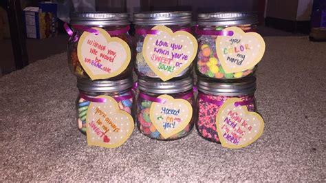 Sharing a laugh with your loved one is a great way to kick the day off and keep things light. Candy puns for Valentine's Day for him or her? I think so! 💕 | Mason jar candy, Candy puns ...