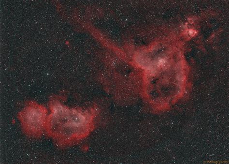 Open Cluster Ngc 1027 Soul Nebula Heart Nebula Or Running Dog Nebula