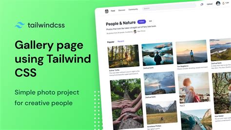 Gallery Page Using Tailwind CSS Speed Code YouTube