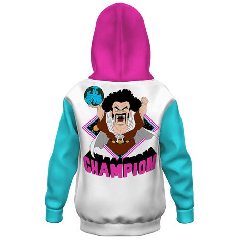 Otakuplan offers best quality dulex cosplay costumes, anime cosplay video games costumes.otakuplan is home to the best 3d printed hoodies, shirts and other clothing options which includes anime, gaming, epic, animal and many more designs. Dragon Ball Z Mr. Satan Champion Awesome Kids Hoodie