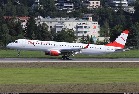 Oe Lwm Austrian Airlines Embraer Erj 195lr Erj 190 200 Lr Photo By