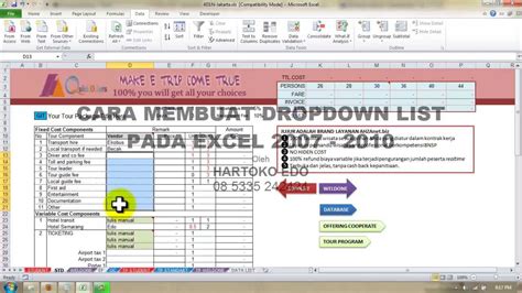 Cara Membuat Drop Down List Di Excel Beda Sheet Tutorial Lengkap