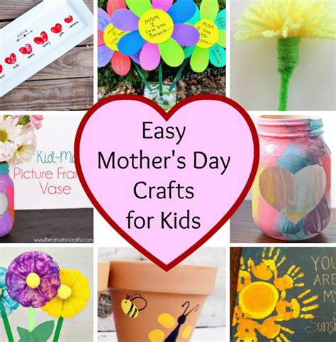 Easy Mothers Day Crafts For Kids Stylish Life For Moms