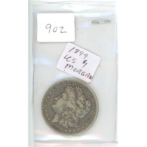 Usa 1899 Morgan Silver Dollar New Orleans Mint Schmalz Auctions