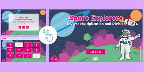Space Games Inverse Multiplication And Division Ks1 Math