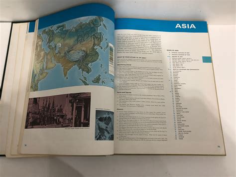 Antique Book The World Book Atlas Hardcover 1969 593 Etsy
