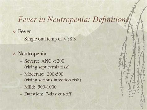 Ppt Fever And Neutropenia Powerpoint Presentation Free Download Id