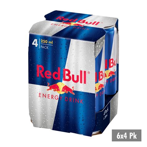 Red Bull Energy Drink 250ml 4 Pack Pack Of 6 Pm 489 Bb Foodservice