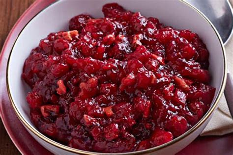 The sugar balances the natural tartness of the raw cranberries i love the idea of using raw fruit. JELL-O Cranberry-Pineapple Relish - Kraft Recipes