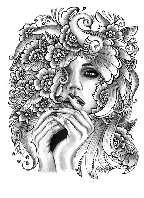 Beautiful Girl Coloring Pages For Adults Coloring Article Coloring