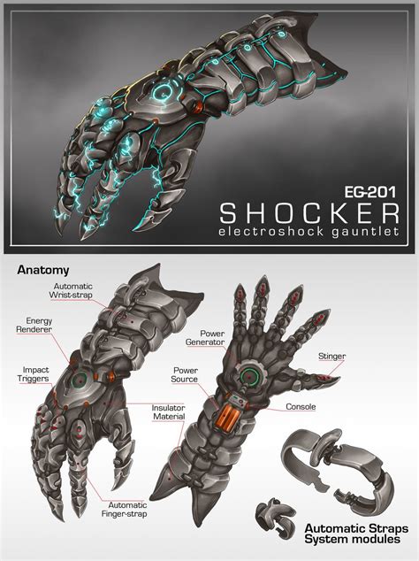 Commission Eg201 Shocker Gauntlet By Aiyeahhs Robot Concept Art