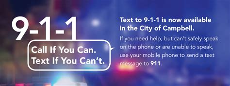 Text To 911 Campbell Ca Official Website