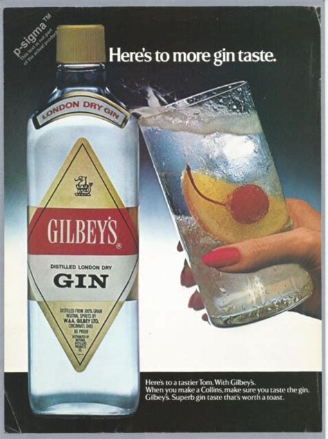 Gilbeys Gin 1983 Vintage Print Ad Ebay