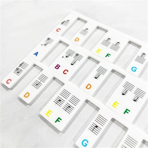 Removable Piano Keyboard Note Labels For Learning Piano