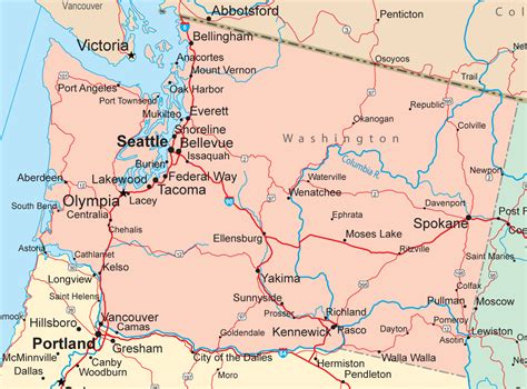 Washington State Map Psikoloji
