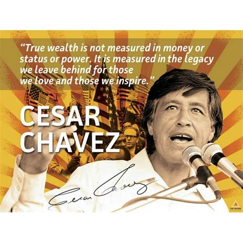 Cesar Chavez Poster Quote Labor Activist Education Art Print 24x18