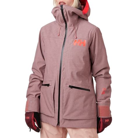 women s helly hansen powderqueen 3 0 jacket 2021 x large pink jackets for women insulated