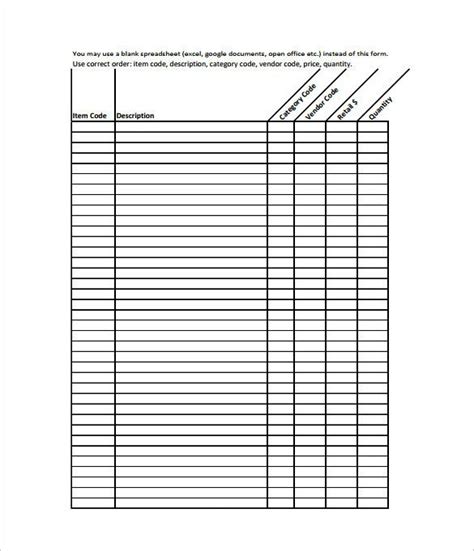 Free Printable Spreadsheets Blank Template Business Psd Excel Word Pdf