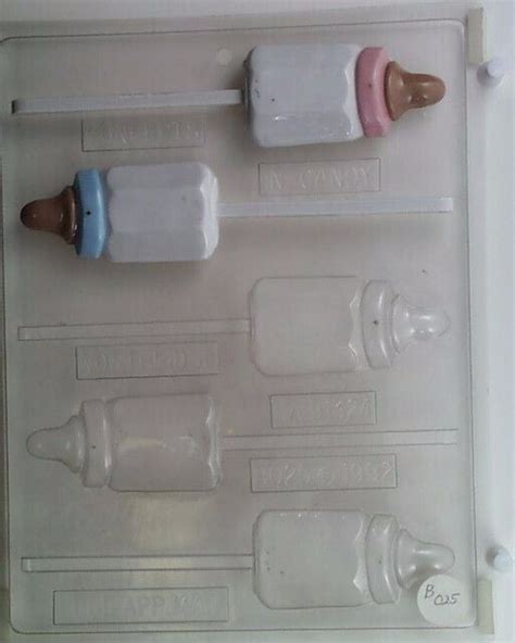 Baby Bottle Lollipop Clear Plastic Chocolate Candy Mold B025 Ebay