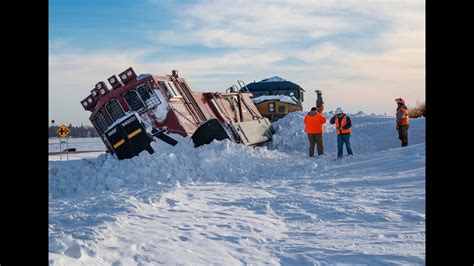 world amazing train snow plowing action and train plowing railroad tracks heavy equipment skill