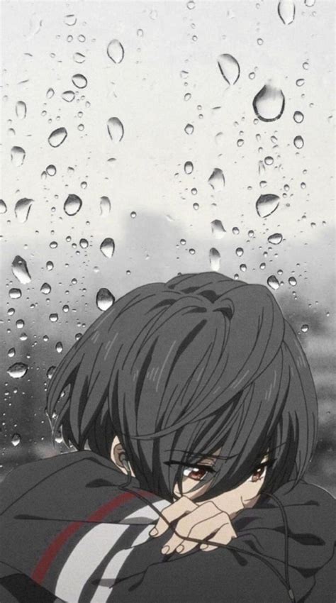 Lonely Anime Boy Anime Anime Boy Anime Boys Depressed Lonely Rain