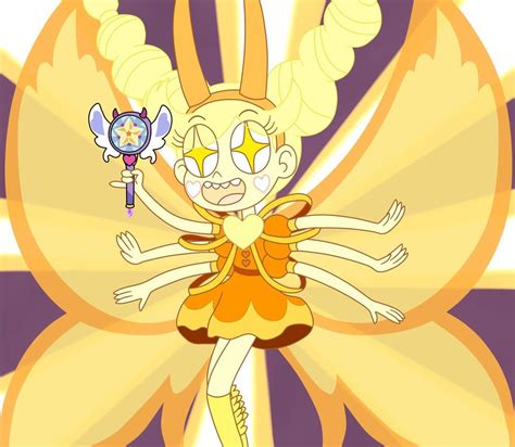 Star Butterfly Turns Into A Golden Mewberty By Deaf Machbot Star