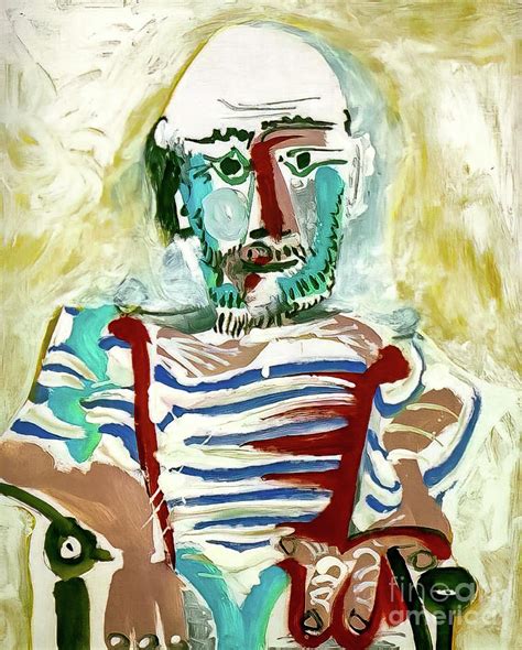 Self Portrait By Pablo Picasso 1965 Painting By Pablo Picasso Pixels