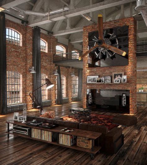 20 Perfect Industrial Style Loft Designs Ideas For Living Room In 2020