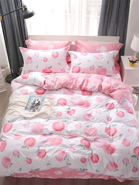 Get the best deals on animal print bedding sheets. Allover Peach Print Sheet Set | Girls bedding sets ...