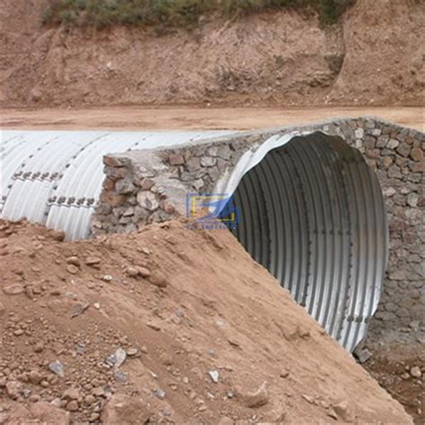 Hot Galvanzied Corrugated Steel Culvert Pipe From China