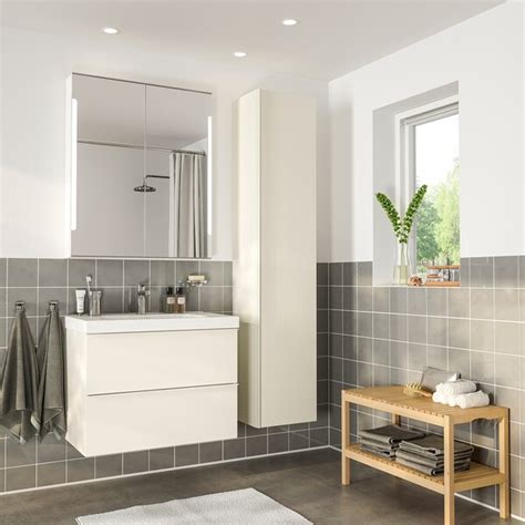 We have a huge selection of vanity units, bathroom wall cabinets, fitted and freestanding bathroom furniture, from oak. GODMORGON / ODENSVIK Bathroom furniture, set of 5 - high ...