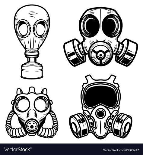 Graffiti Characters Gas Mask Drawings